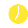 17時を指している時計のイラスト